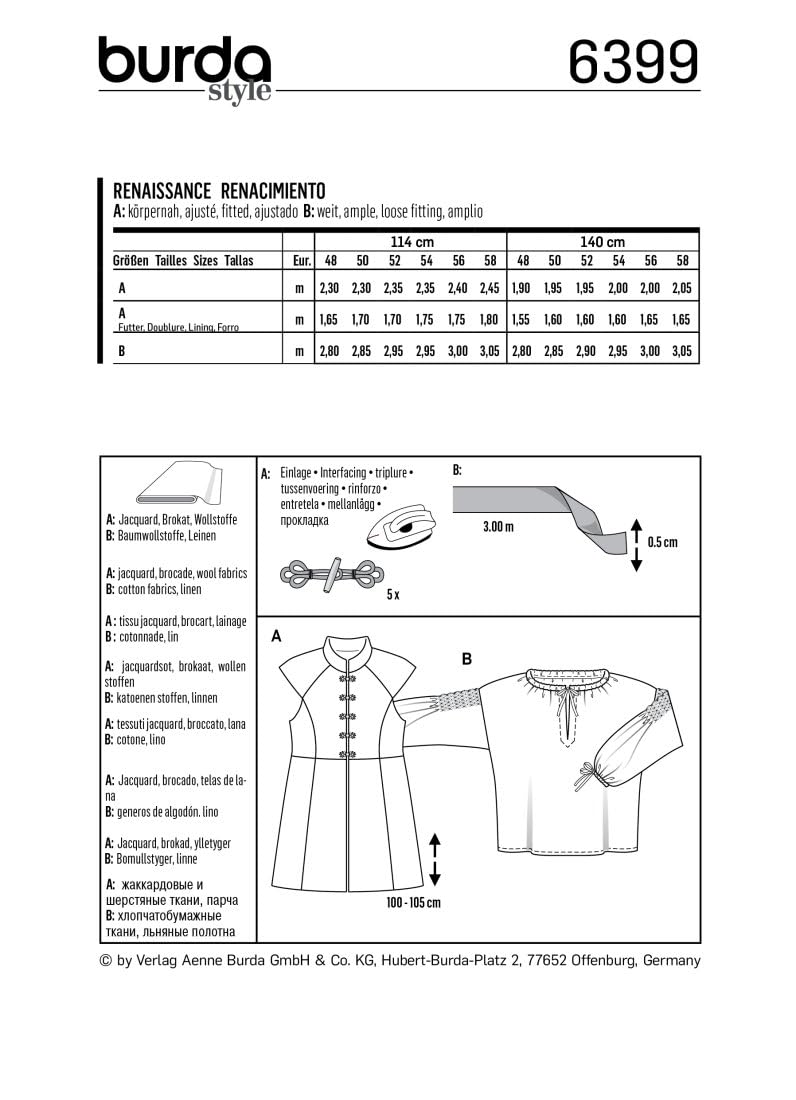 burda-style-6399-schnittmuster-herren-karneval-kost-m-renaissance-hemd-und-weste image 6