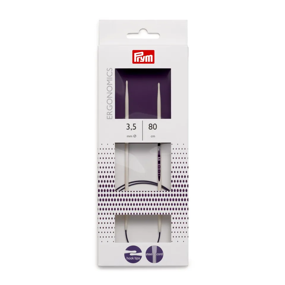 prym-ergonomics-rundstricknadel-80-cm-3-5-mm-high-performance-kunststoff-alabast image 1