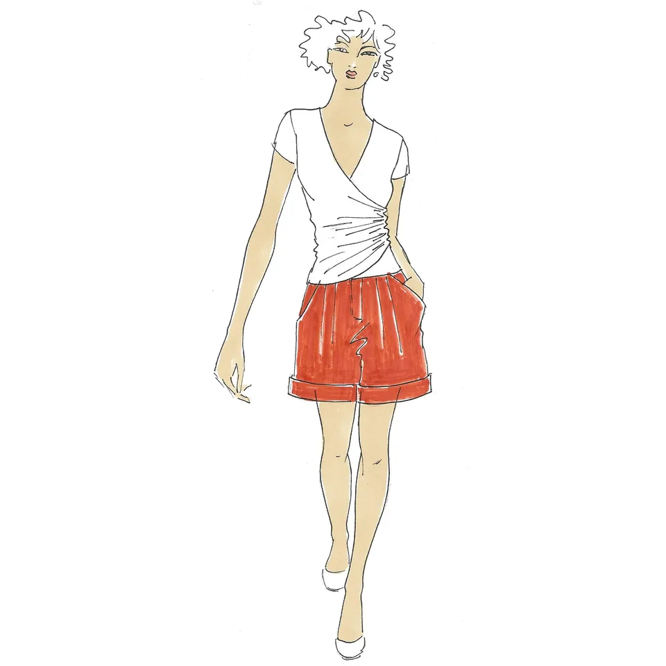 schnittmuster-berlin-shorts-katja-damen-bermuda-schnittmuster-gr-34-50 image 1