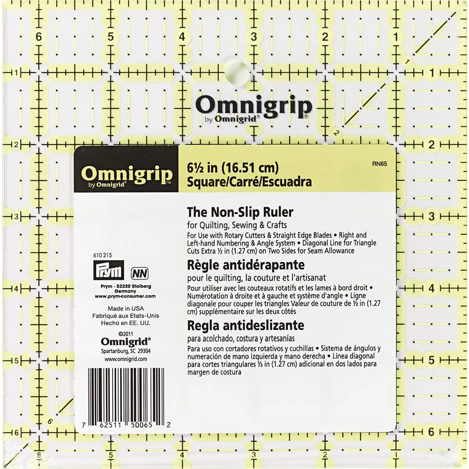 prym-610215-omnigrip-anti-rutsch-lineal-6-5-x-6-5-inch image 1