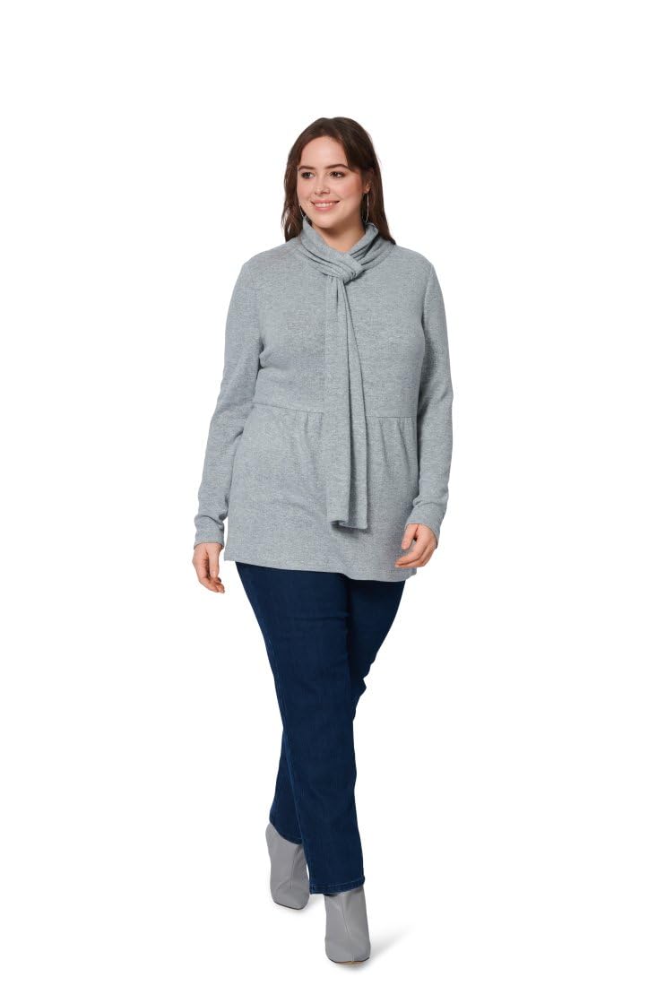 burda-style-5986-schnittmuster-jerseykleid-und-tunika-f-r-damen-gr-44-54 image 2