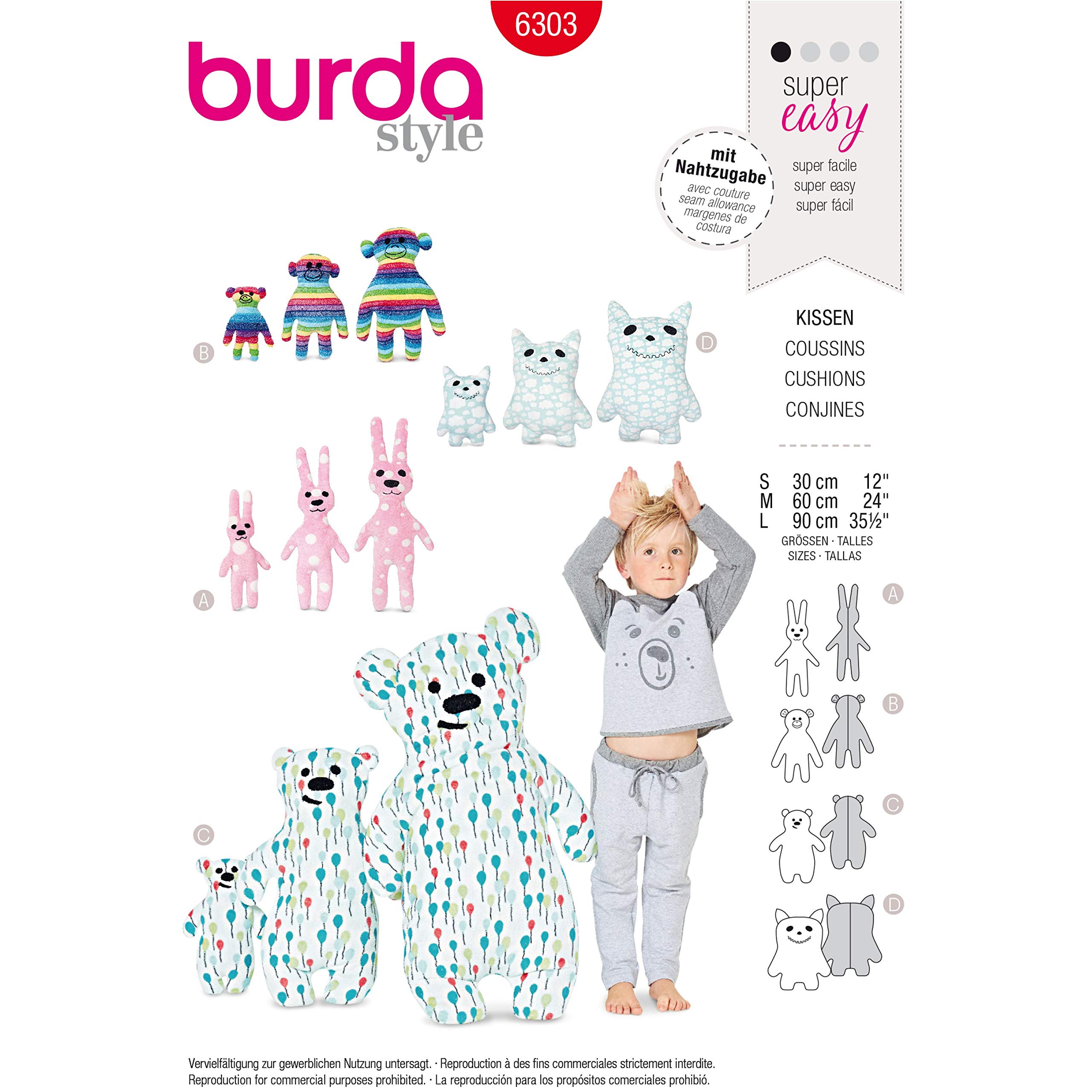 burda-style-b6303-motivkissen-schnittmuster-s-m-l-30-90-cm image 1