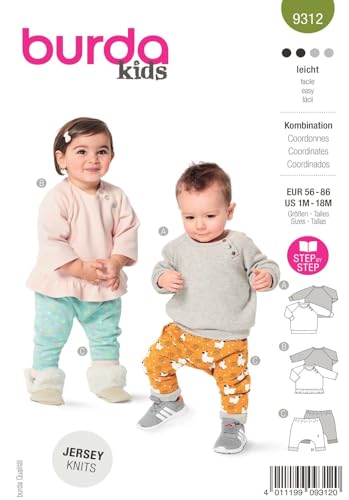 burda-kids-9312-kinder-set-pullover-und-hose-gr-56-86-n-hlevel-2 image 5