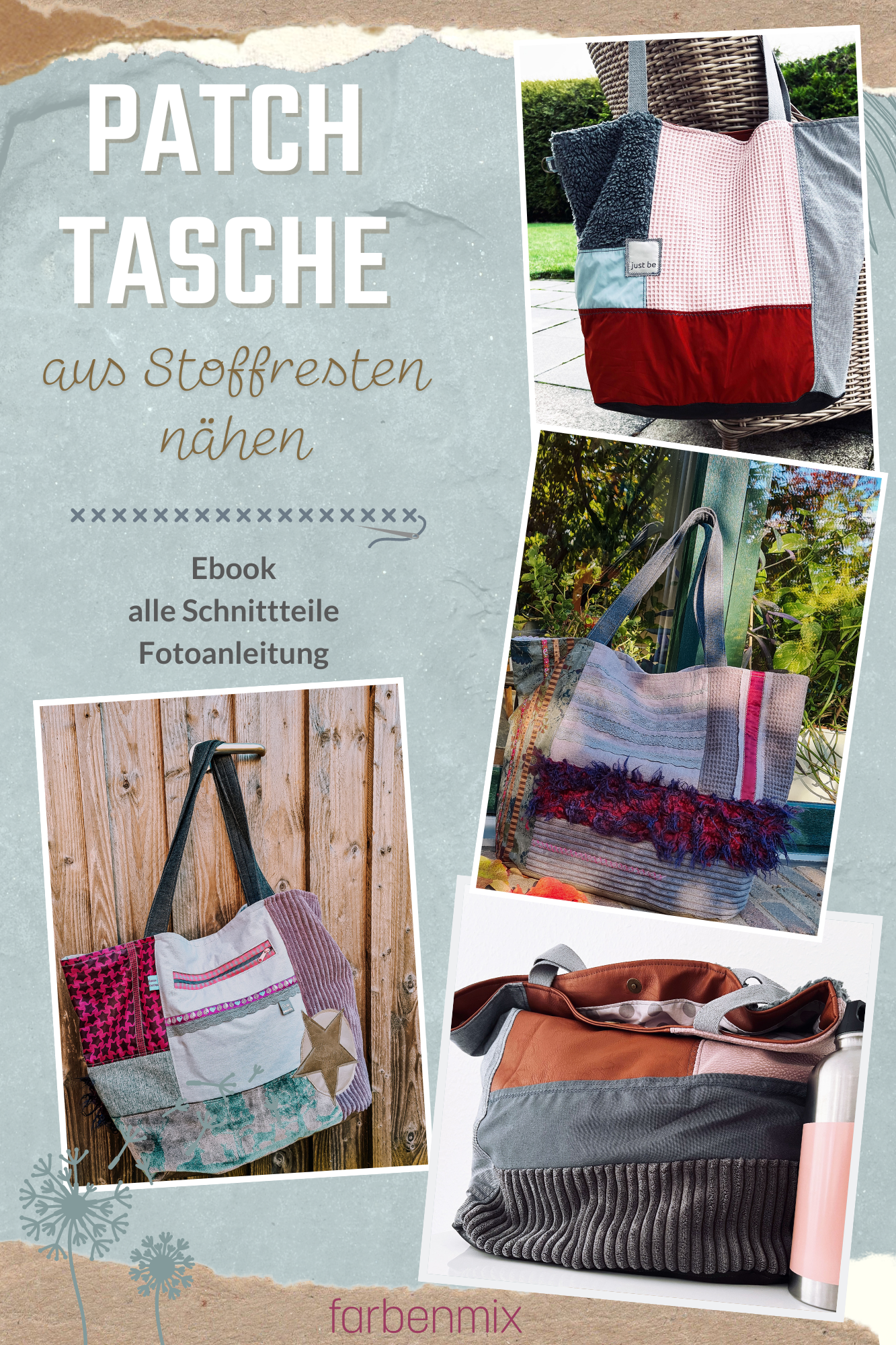 farbenmix-patchtasche-kreativ-ebook-gro-e-einkaufstasche-aus-resten image 1