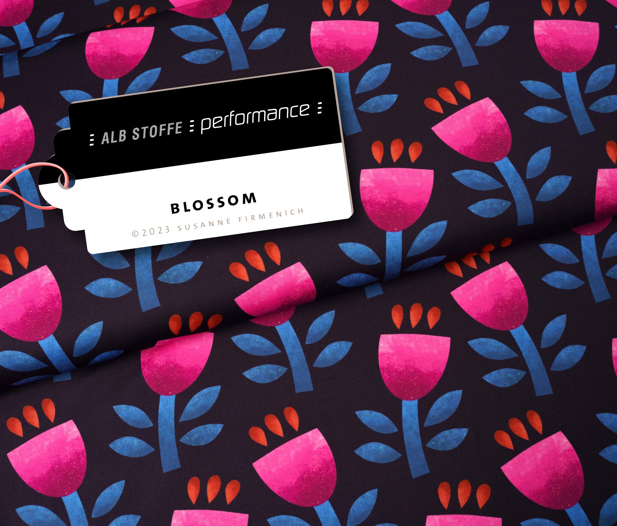 albstoffe-performance-blossom-pink-activewear-meterware image 1