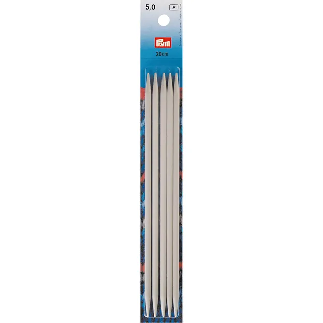 prym-191494-strumpfstricknadeln-alu-20-cm-5-0-mm-grau image 1