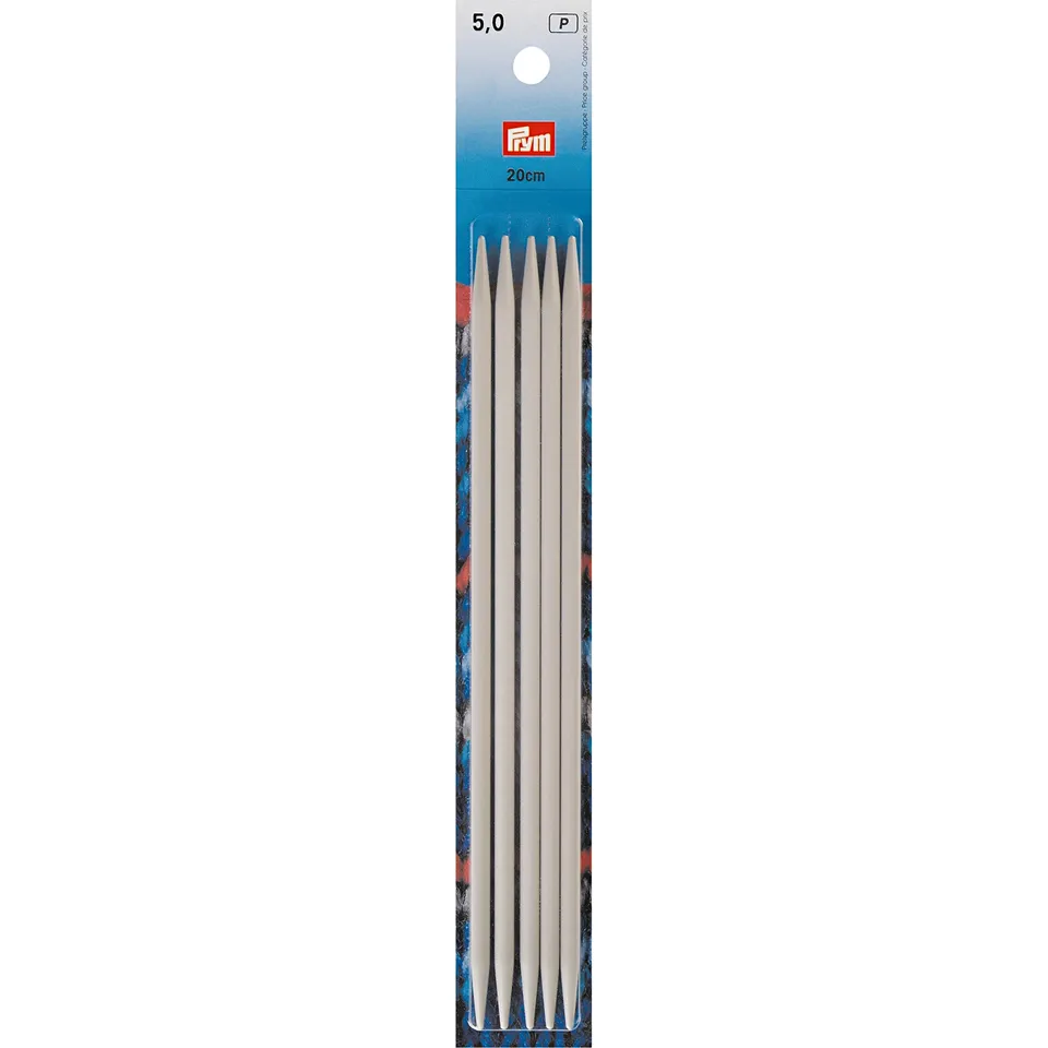prym-191494-strumpfstricknadeln-alu-20-cm-5-0-mm-grau image 1