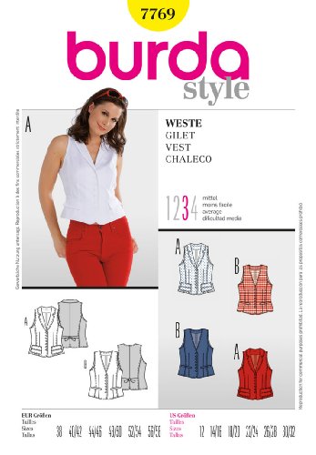 burda-style-schnittmuster-damen-weste-7769-gr-38-58 image 2
