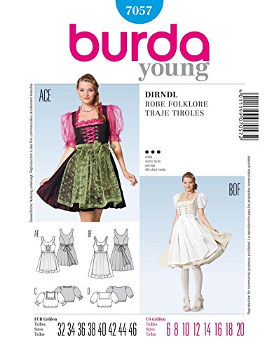 burda-style-7057-schnittmuster-dirndl-mit-bluse-gr-32-46 image 6