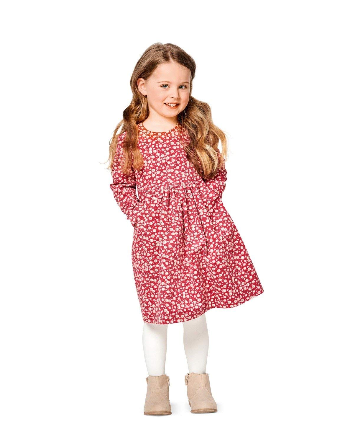burda-schnittmuster-9350-m-dchen-kleid-und-bluse-gr-98-104 image 3