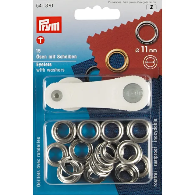 prym-sen-mit-scheiben-11-mm-silberfarbig-15-st-ck-messing image 1