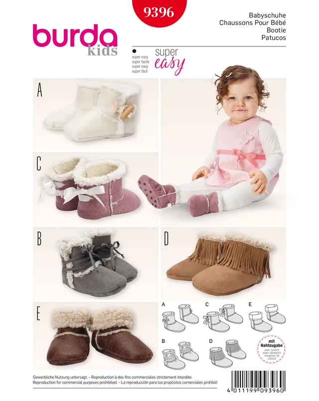 burda-style-9396-schnittmuster-baby-hausschuhe image 1