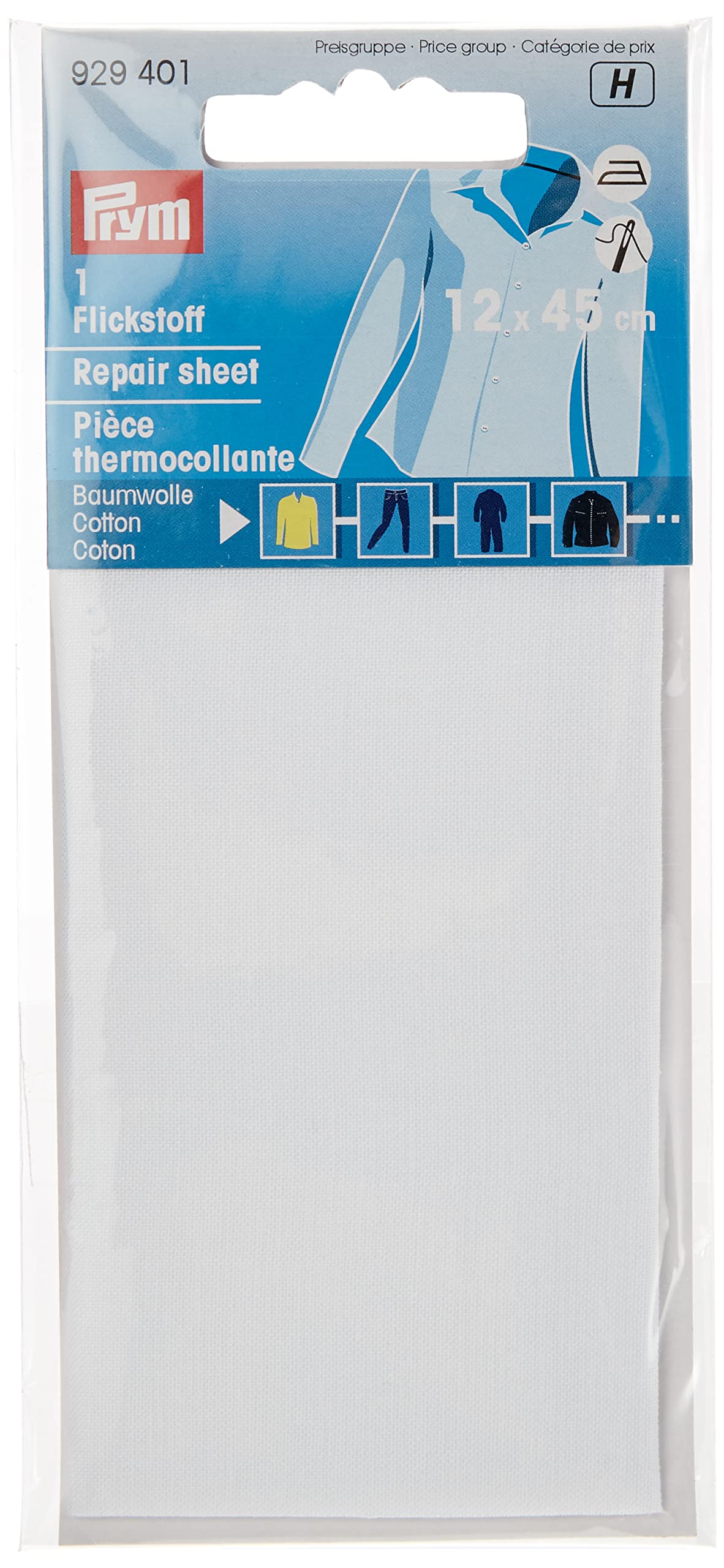 prym-consu-aufb-gelbare-reparaturfolie-cotton-wei-12-x-45-cm image 1