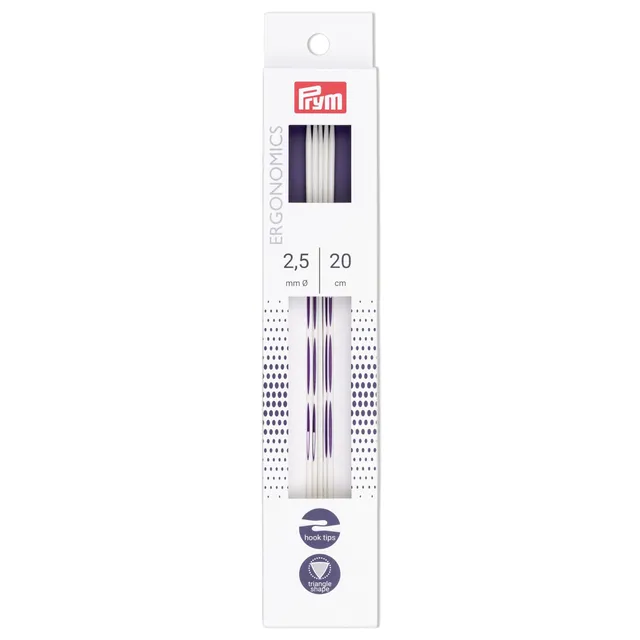 prym-ergonomics-spielstricknadeln-2-5-mm-20-cm-5-st-ck-alabasterwei image 1