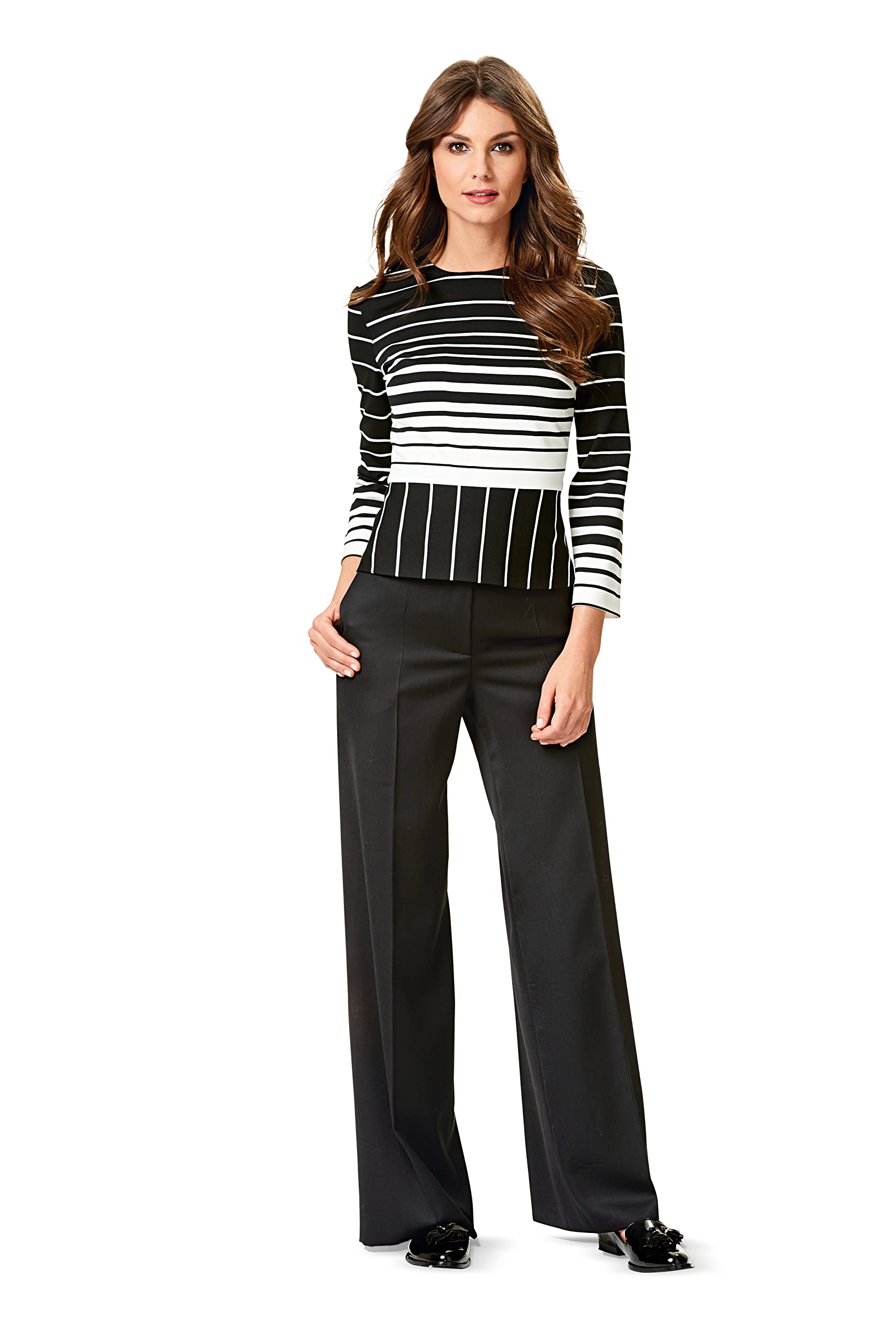burda-style-schnittmuster-6613-damen-b-gelfalten-hose-und-bermuda-gr-36-50-plus- image 5