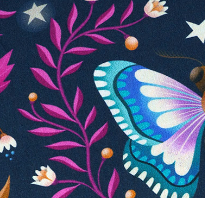 albstoffe-midnight-luna-moth-canvas-bio-canvas-meterware image 2