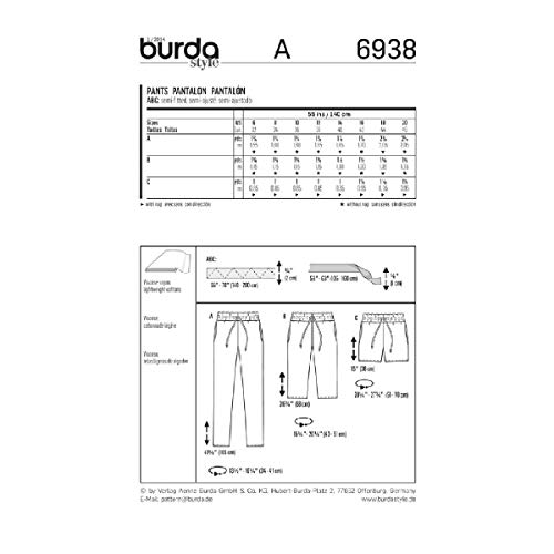 burda-style-schnittmuster-6938-hose-bermudas-shorts-damen-32-46-sehr-leicht image 6