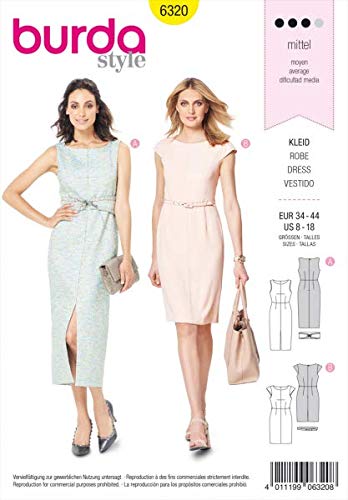 burda-style-6320-damen-shiftkleid-mit-g-rtel-gr-34-44 image 5