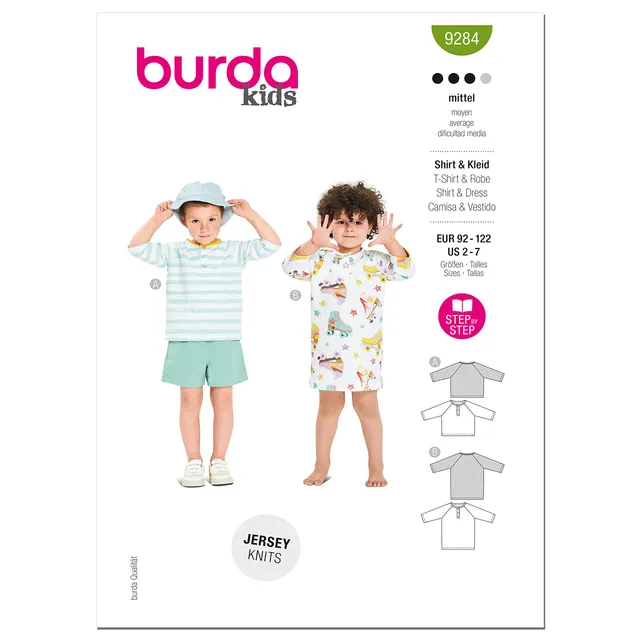 burda-easy-9292-schnittmuster-kinder-hose-gr-104-146-level-1-super-easy image 1