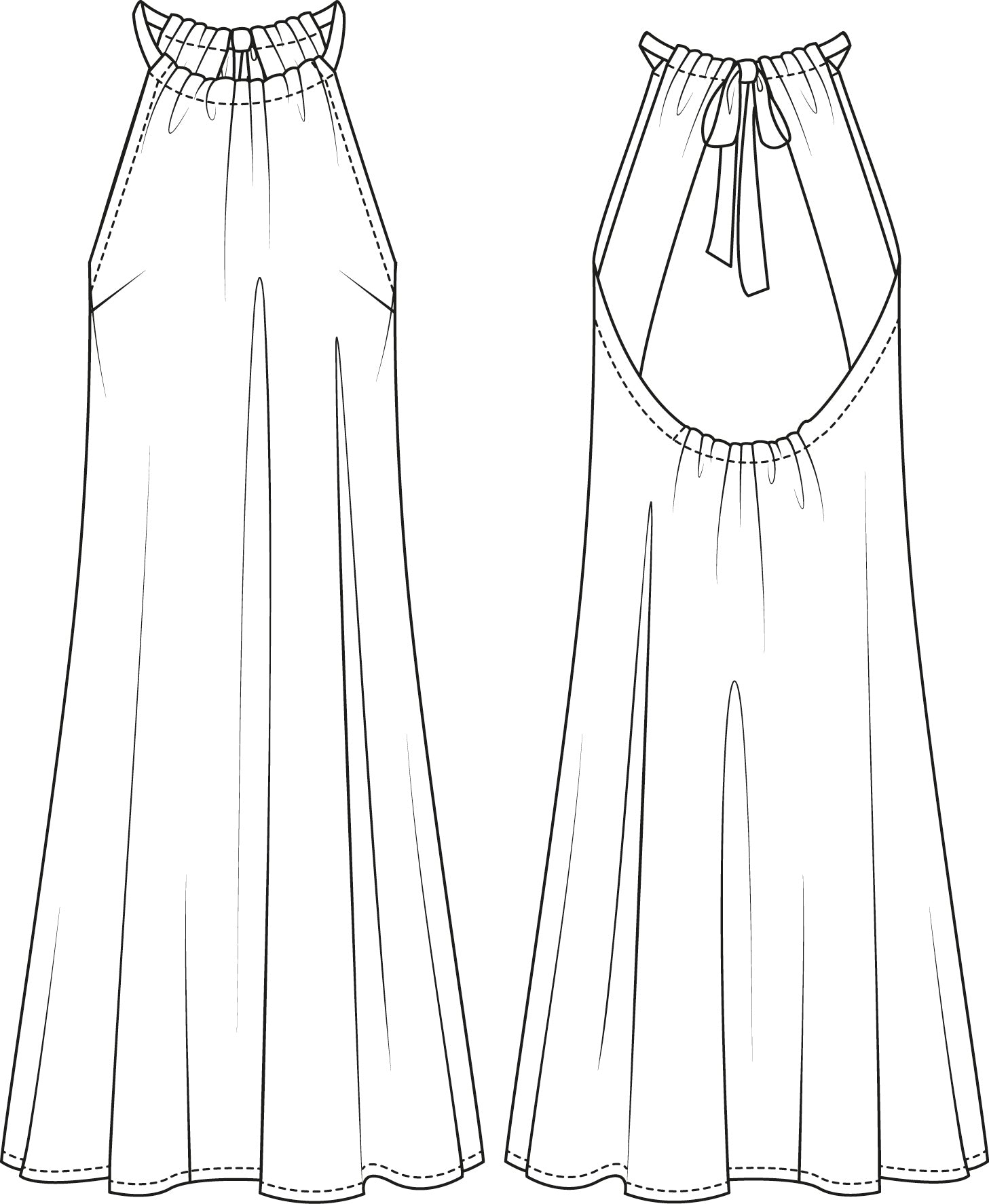 schnittmuster-berlin-premium-kleid-capri-schnittmuster-halterneck-sommerkleid image 2