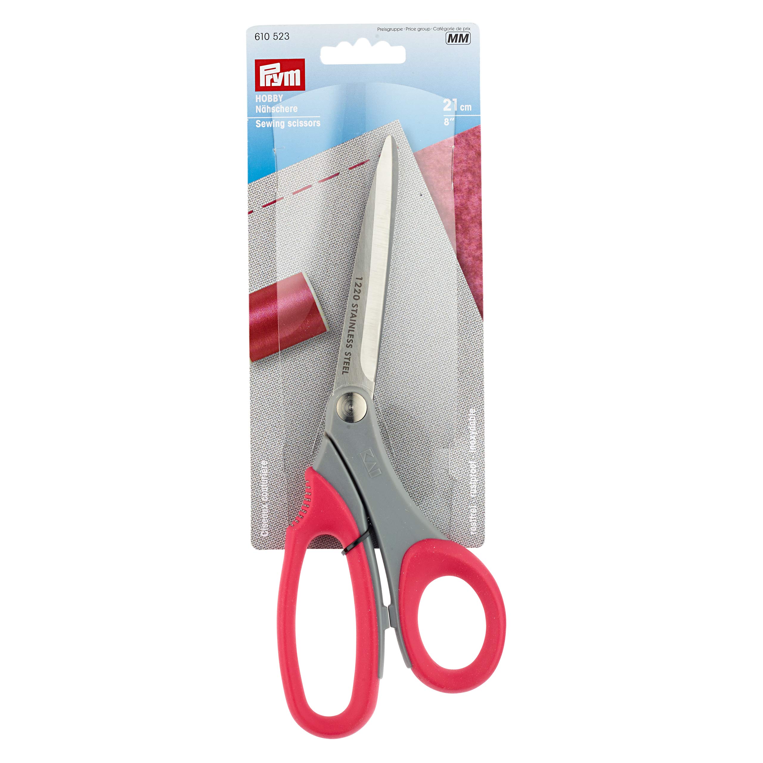 prym-hobby-n-hschere-21-cm-8-zoll-rot-f-r-rechts-und-linksh-nder image 3