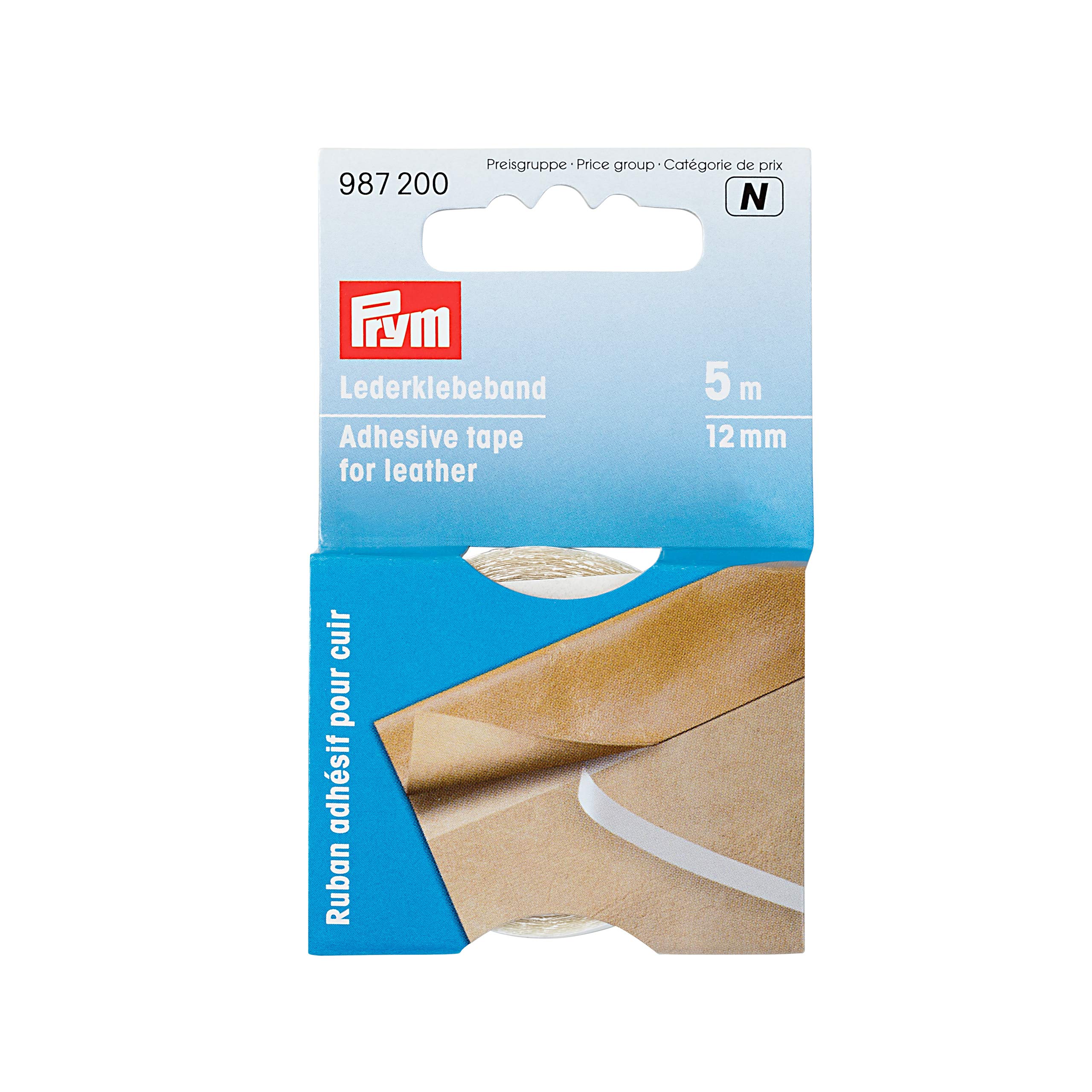 prym-987200-lederklebeband-12-mm-transparent-5-m-rolle image 1