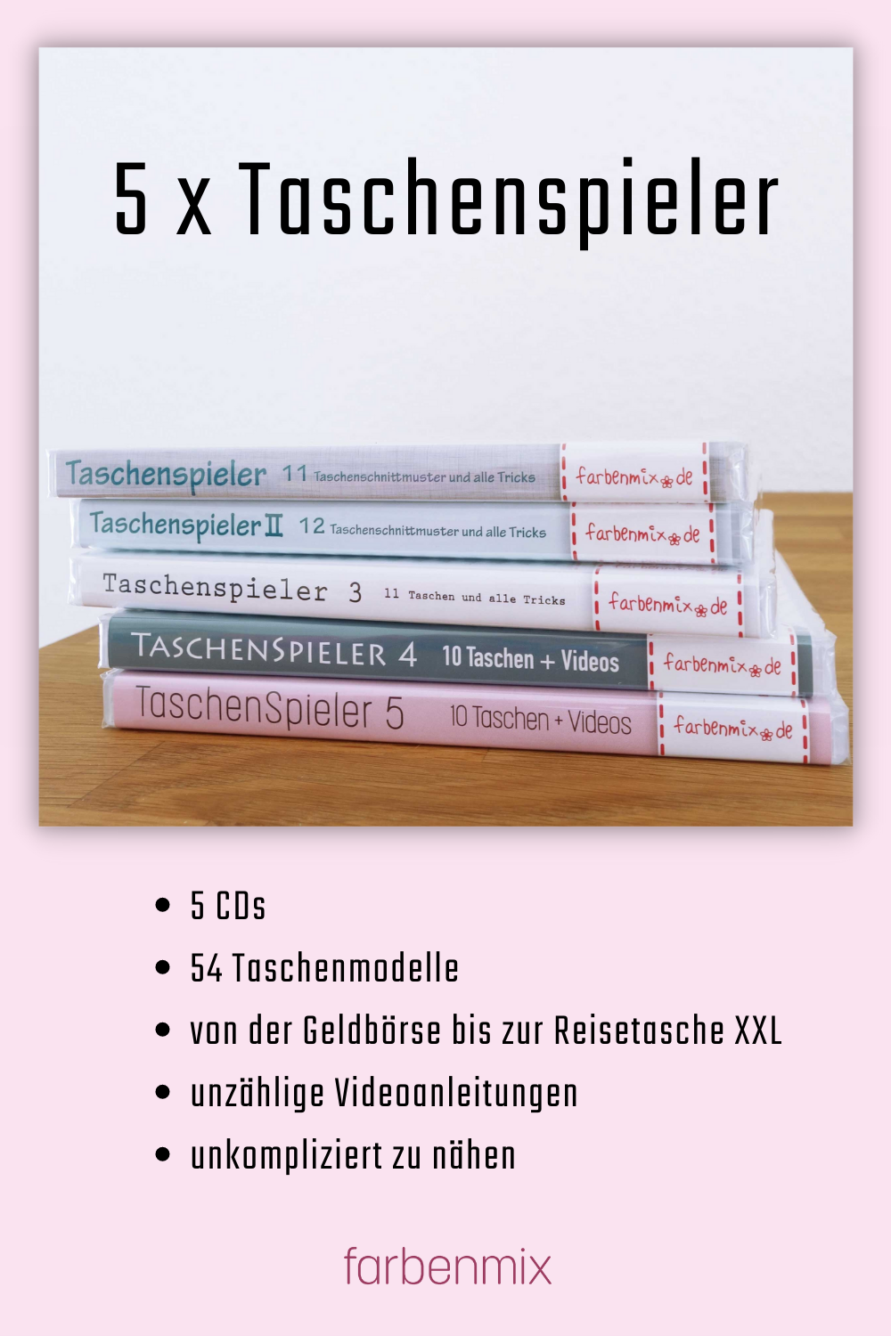 farbenmix-taschenspieler-kombi-alle-taschenspieler-cds-schnittmuster-set-54-tasc image 1