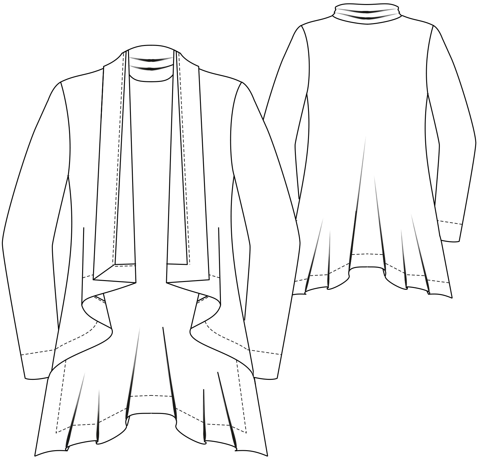 schnittmuster-berlin-cardigan-giselle-ebook-schnittmuster-damen-jacke-wasserfall image 2