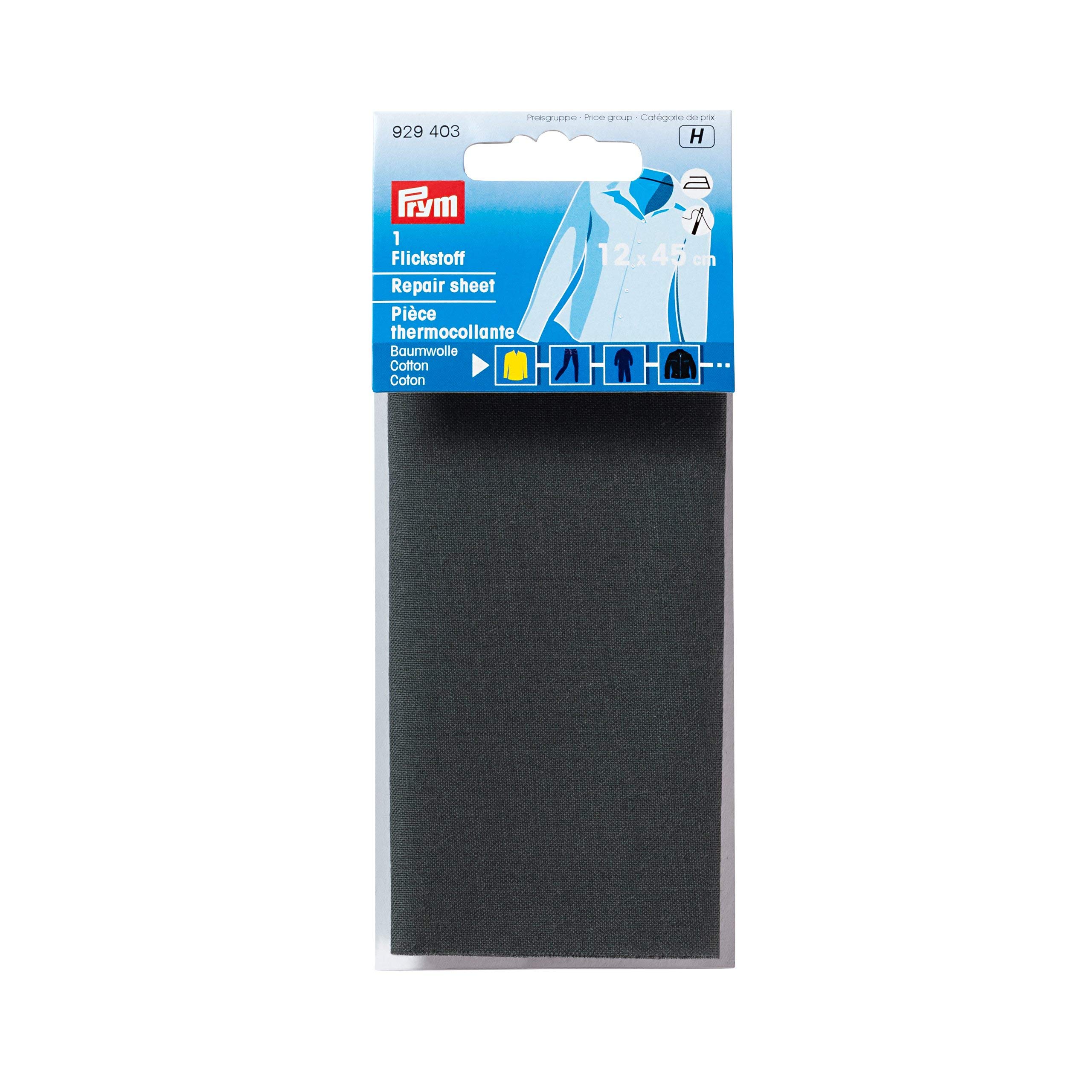 prym-929403-flickstoff-baumwolle-zum-aufb-geln-12-x-45-cm-grau image 1