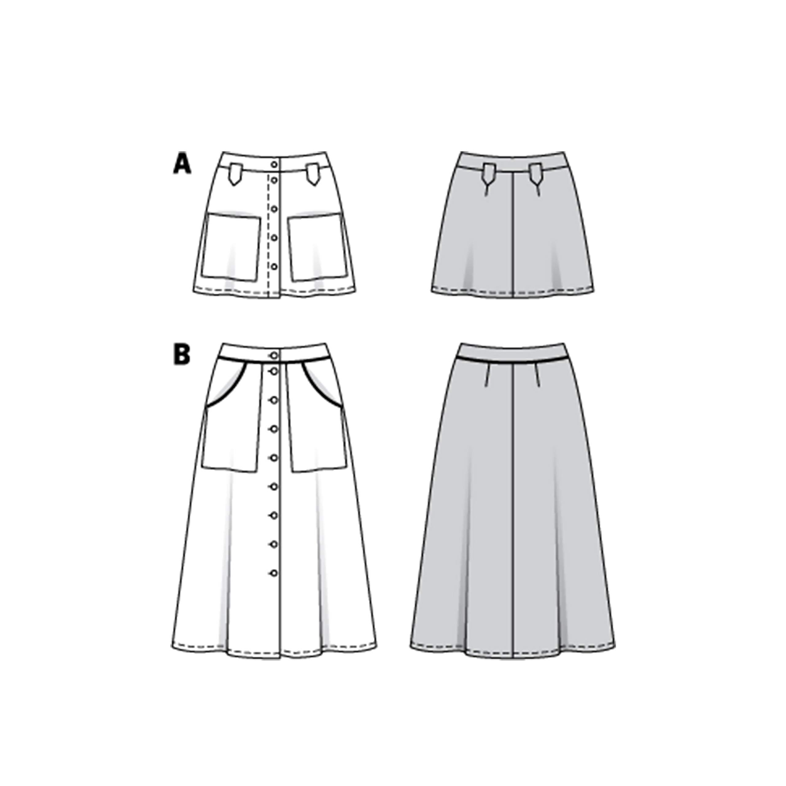 burda-style-6252-damen-mini-und-midirock-schnittmuster-gr-34-44 image 3