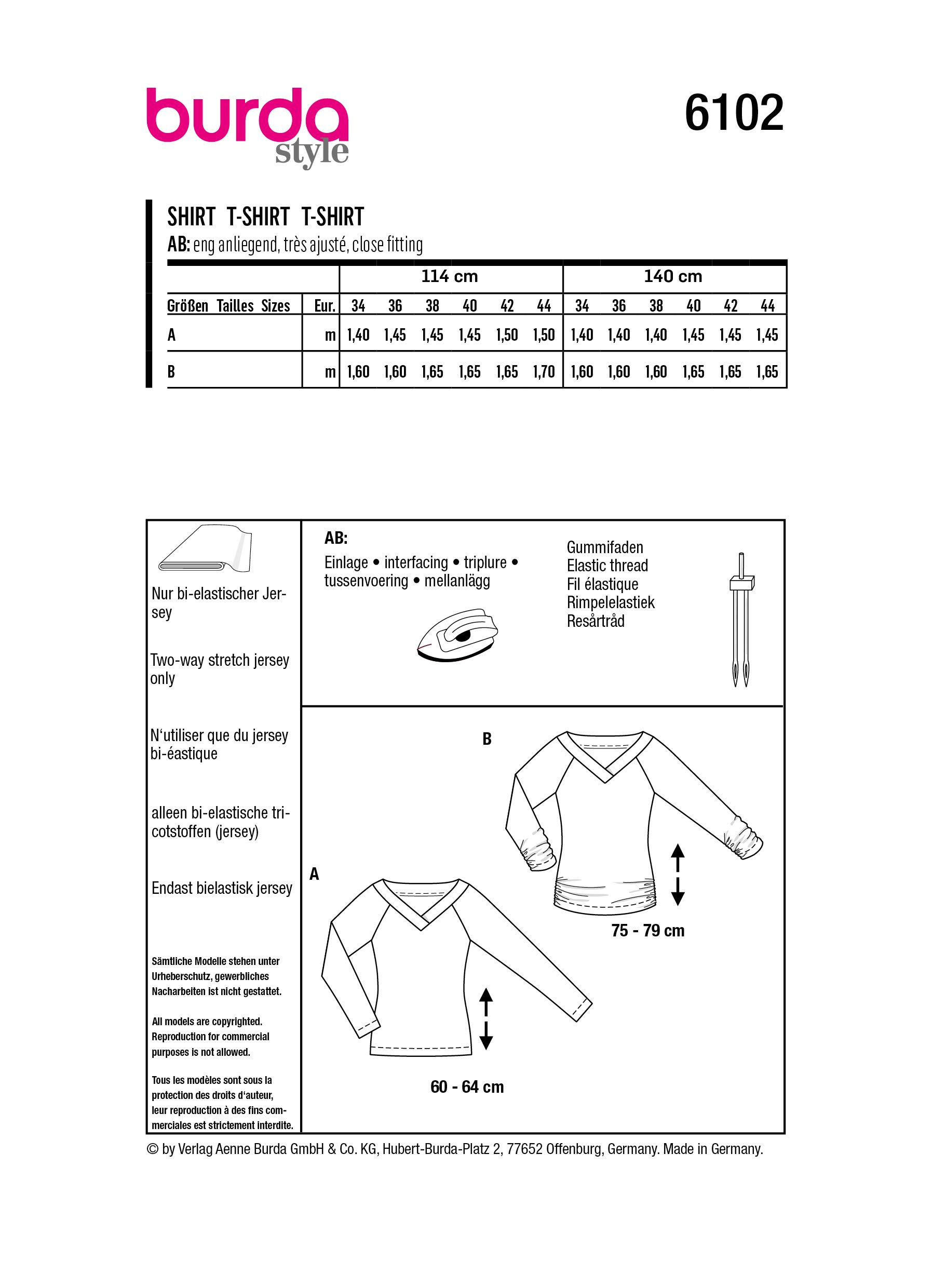 burda-style-6102-schnittmuster-shirt-damen-gr-34-44 image 3
