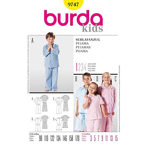 burda-style-9747-schnittmuster-pyjama-gr-98-170-kinder image 4