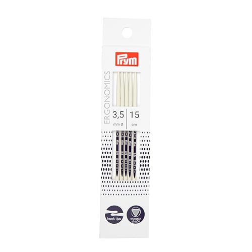 prym-194153-ergonomics-strumpfstricknadeln-15-cm-3-50-mm-alabasterwei image 4