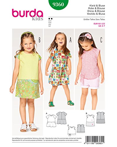 burda-style-9360-schnittmuster-kleid-bluse-und-rock-f-r-kids-gr-92-122 image 7