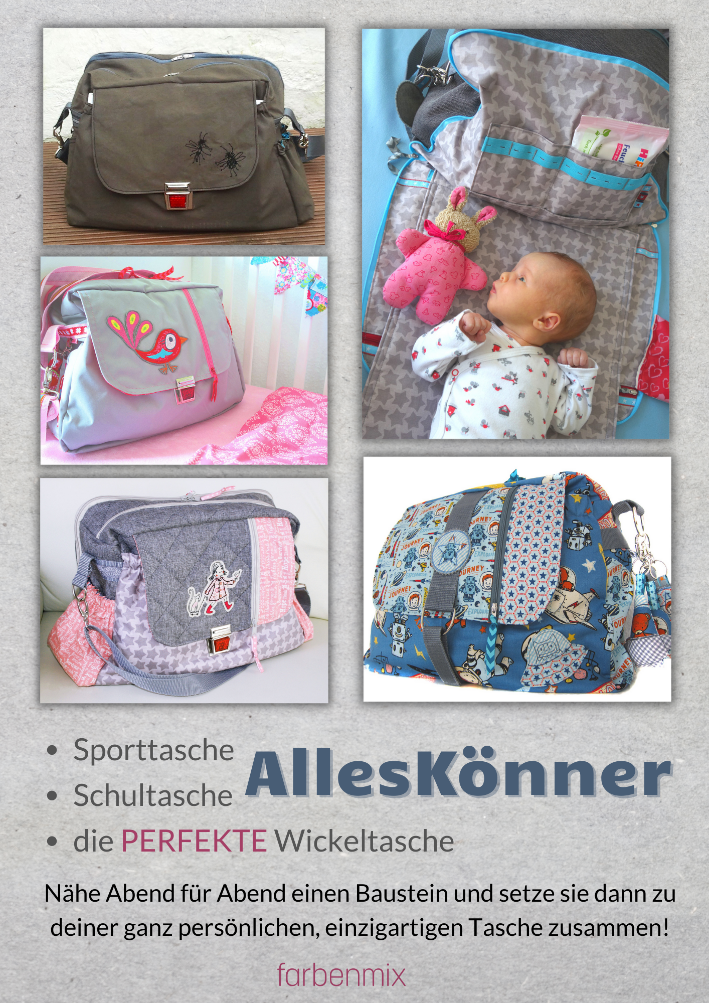 farbenmix-allesk-nner-taschen-schnittmuster-kreativ-ebook-ca-50-x-35-cm image 1