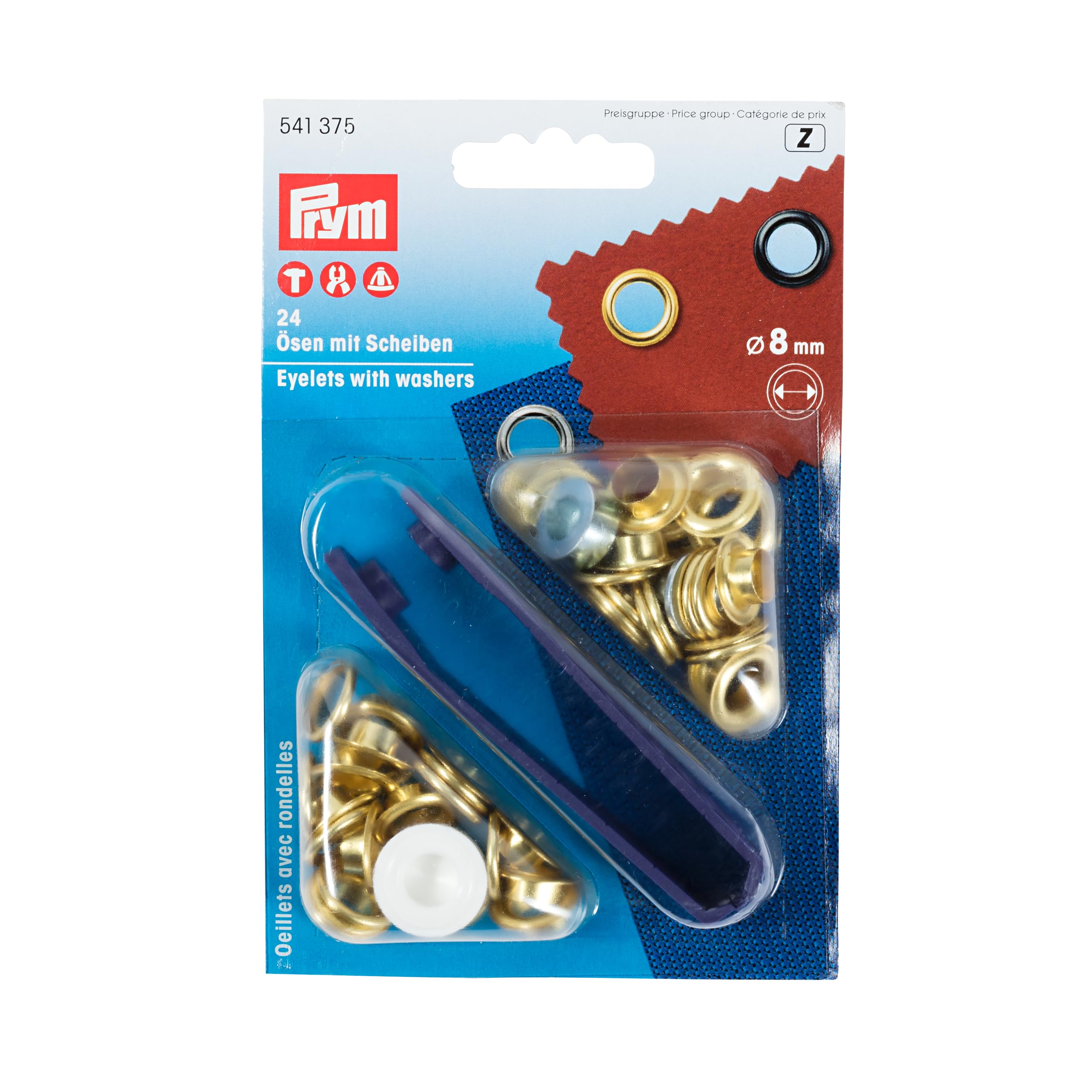 prym-541375-sen-mit-scheiben-8-mm-gold-rostfreies-messing image 1