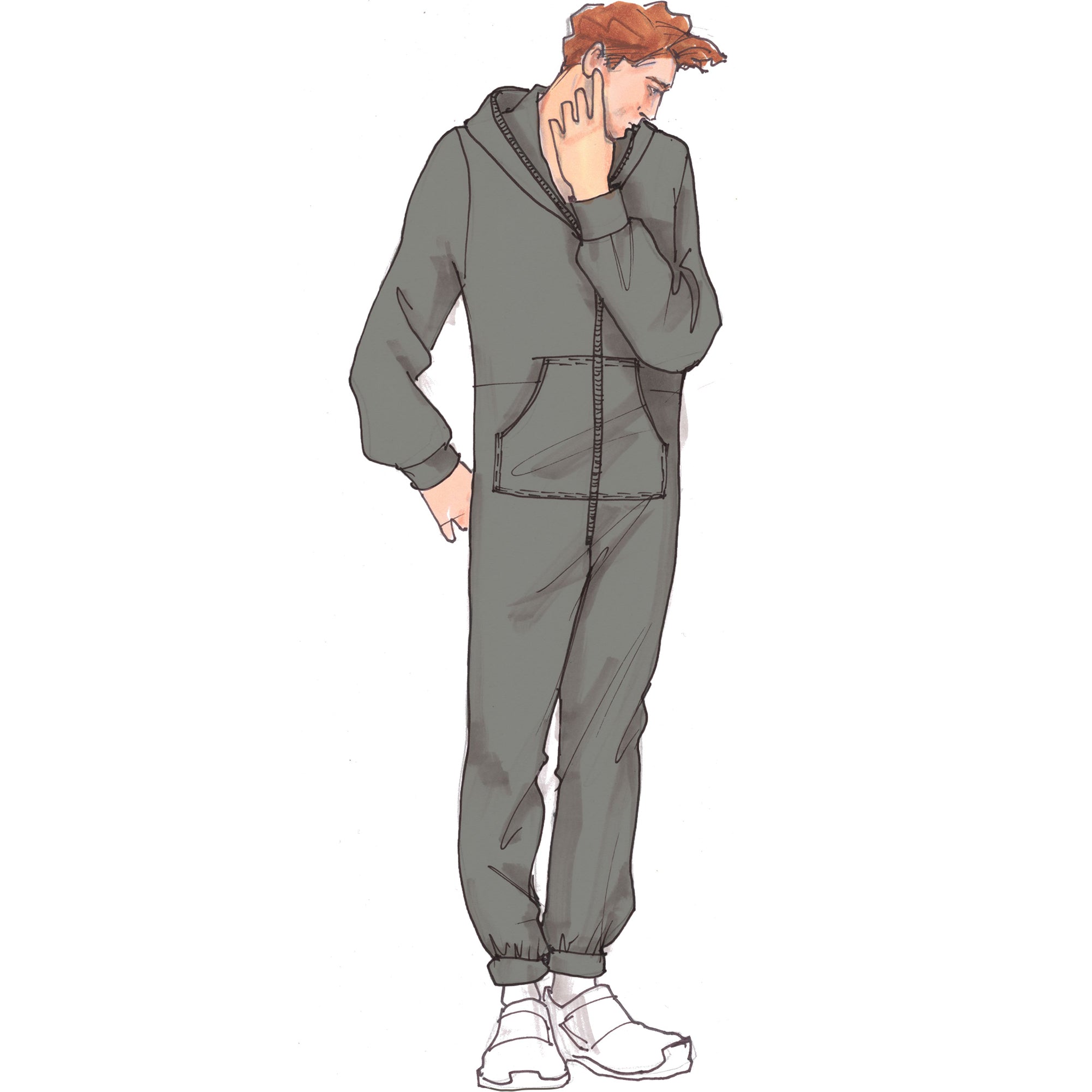 schnittmuster-berlin-overall-ike-sweatshirt-overall-onesie-gr-44-58 image 1
