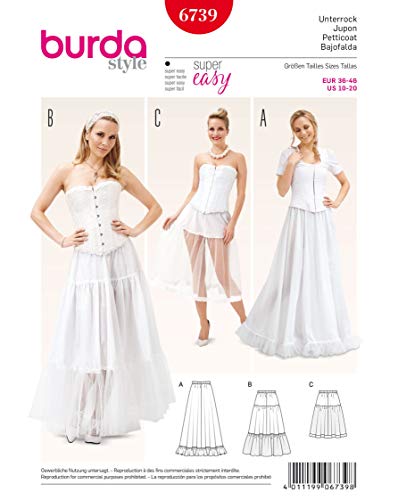 burda-style-6739-schnittmuster-petticoat-unterrock-wei-gr-10-20 image 4