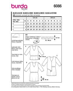 burda-style-6086-schnittmuster-bluse-und-kleider-damen-gr-34-44-leicht image 6