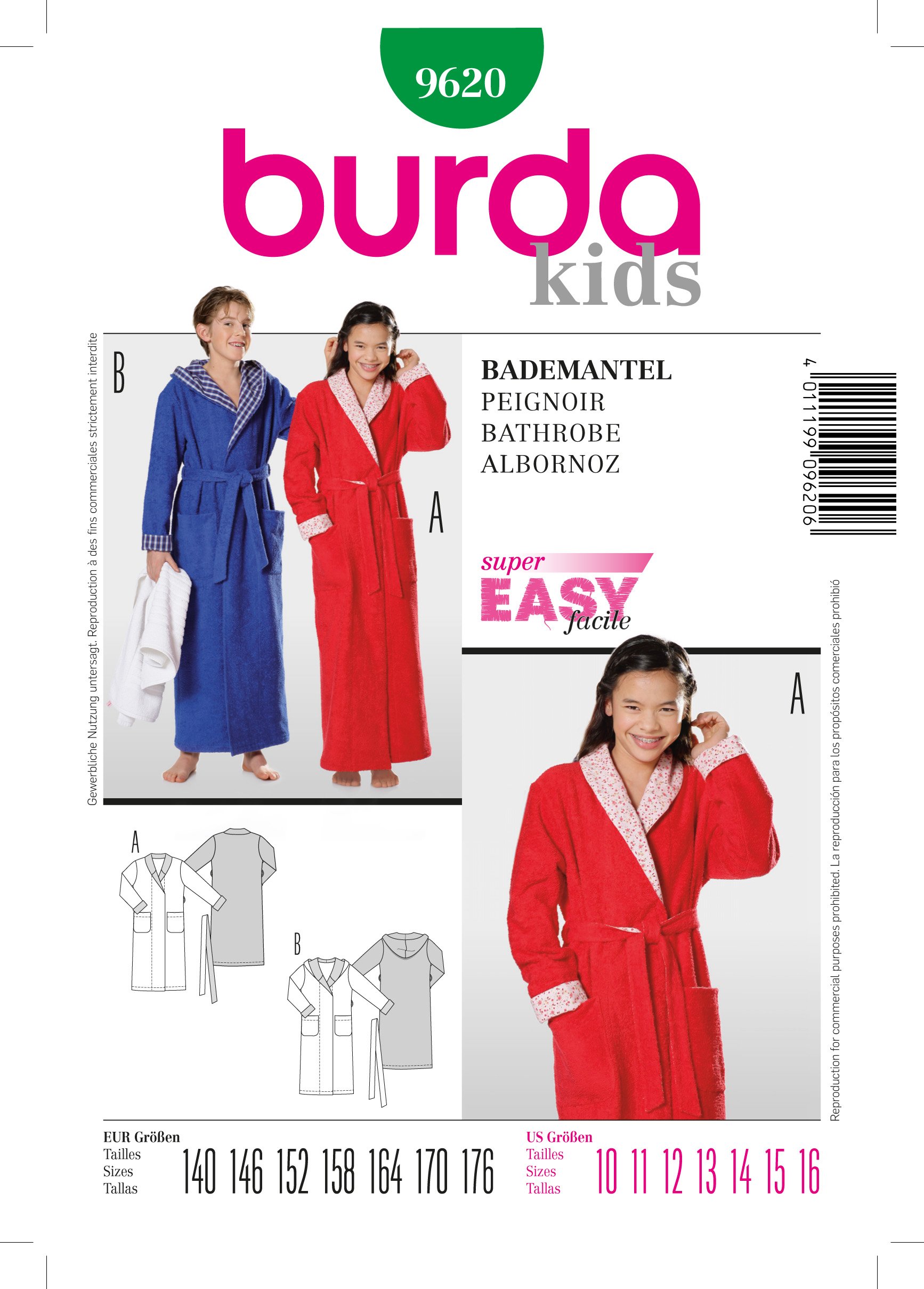 burda-kids-9620-bademantel-papierschnittmuster-kinder-gr-140-176 image 2