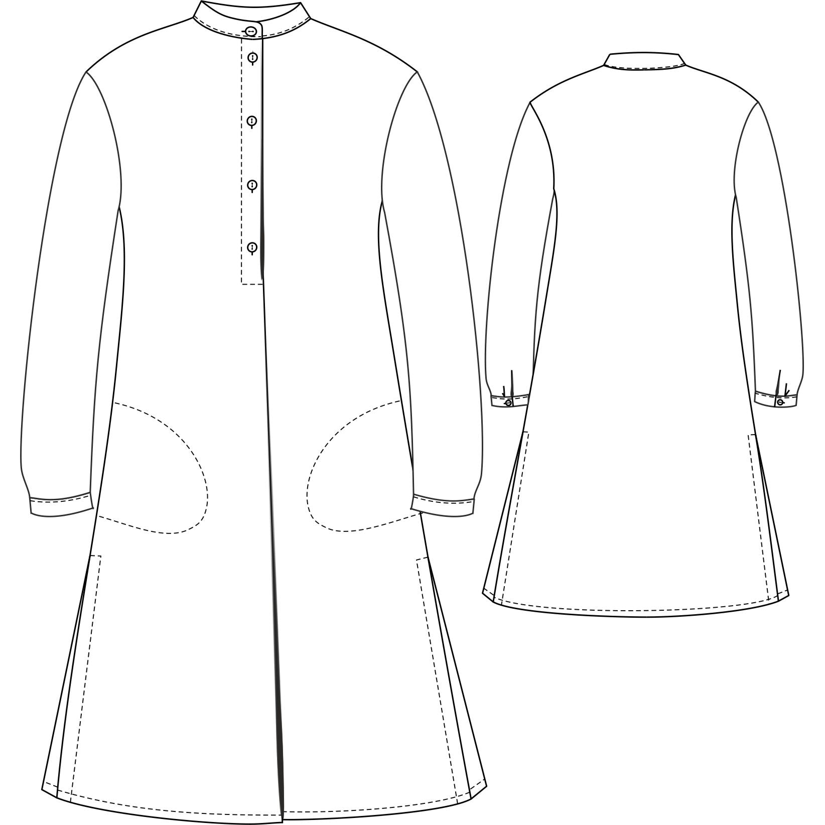 schnittmuster-berlin-longbluse-urania-bluse-und-hemdkleid-schnittmuster image 2