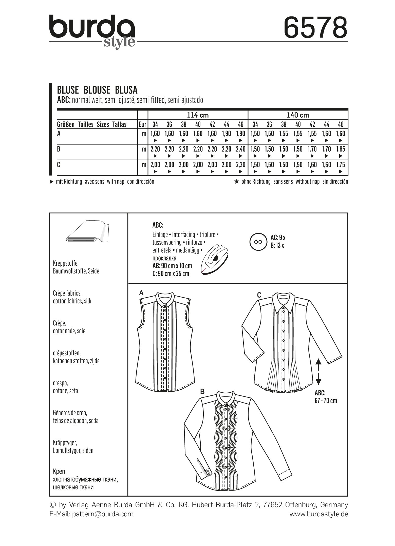 burda-style-b6579-schnittmuster-bluse-v-ausschnitt-patchwork image 4