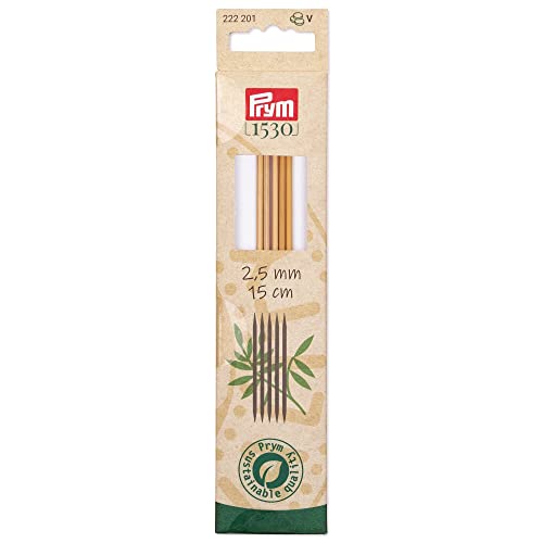 prym-222201-strumpfstricknadeln-prym-1530-bambus-15-cm-2-5-mm-holzfarben image 4