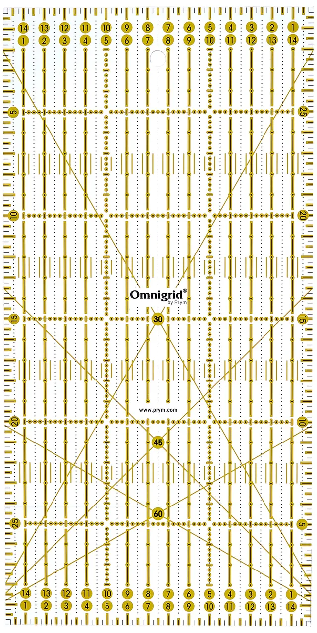 prym-611307-omnigrid-rollschneide-lineal-15-x-30-cm-transparent image 1