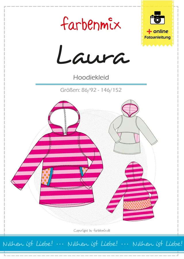 farbenmix-laura-hoodie-sweatkleid-schnittmuster-ebook image 1
