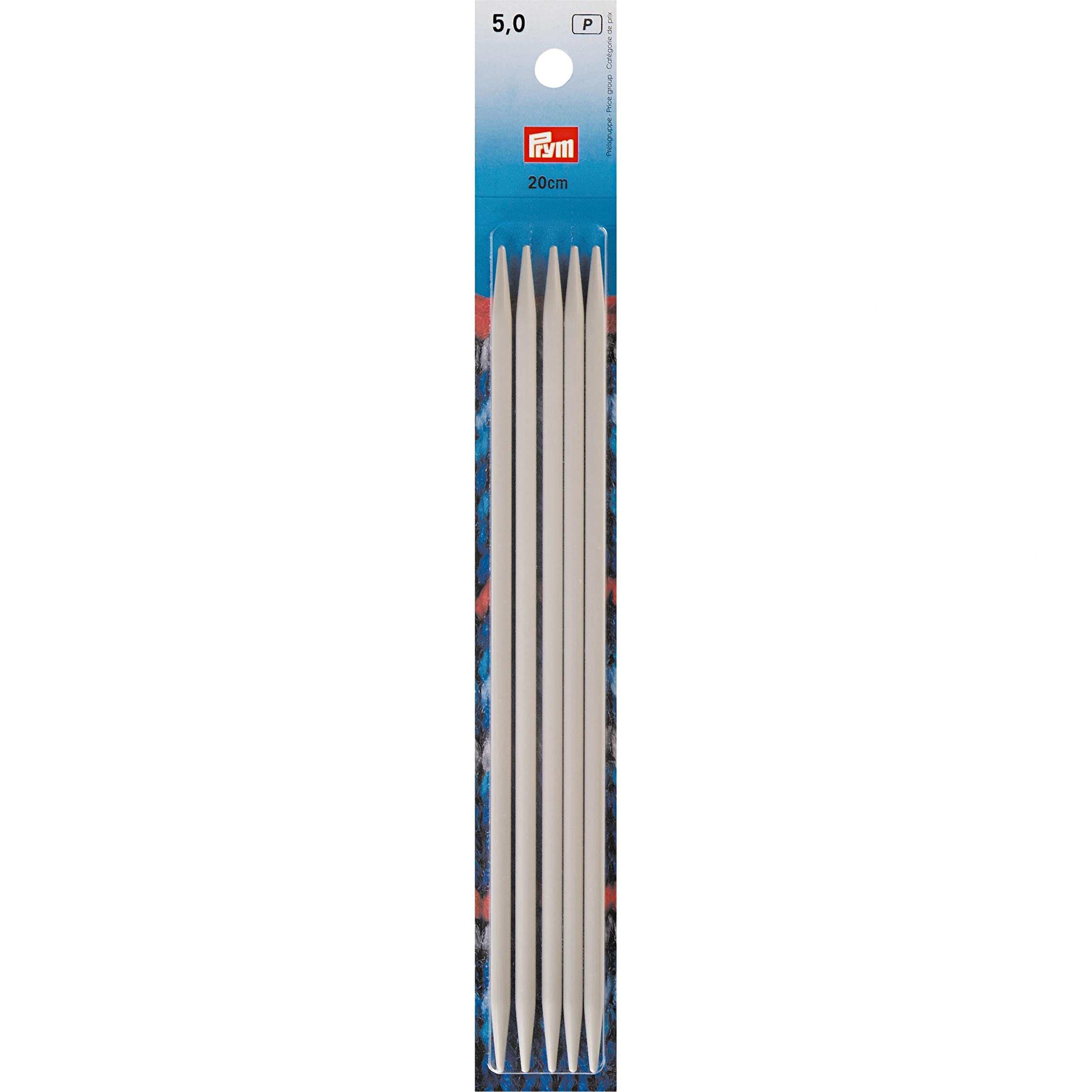prym-191494-strumpfstricknadeln-alu-20-cm-5-0-mm-grau image 1