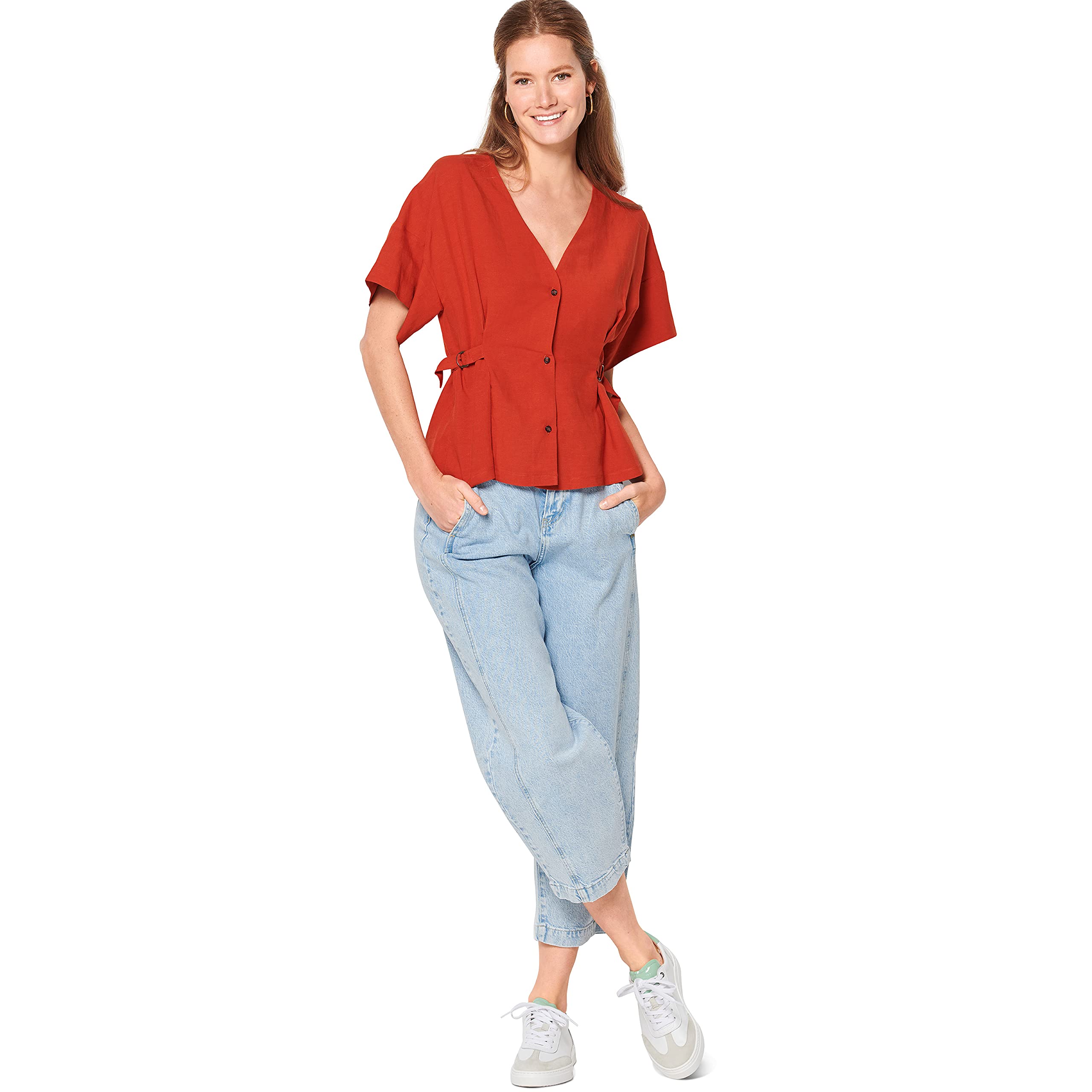 burda-style-schnittmuster-set-v-ausschnitt-blusen-mit-bindeg-rtel-damen-gr-34-44 image 6
