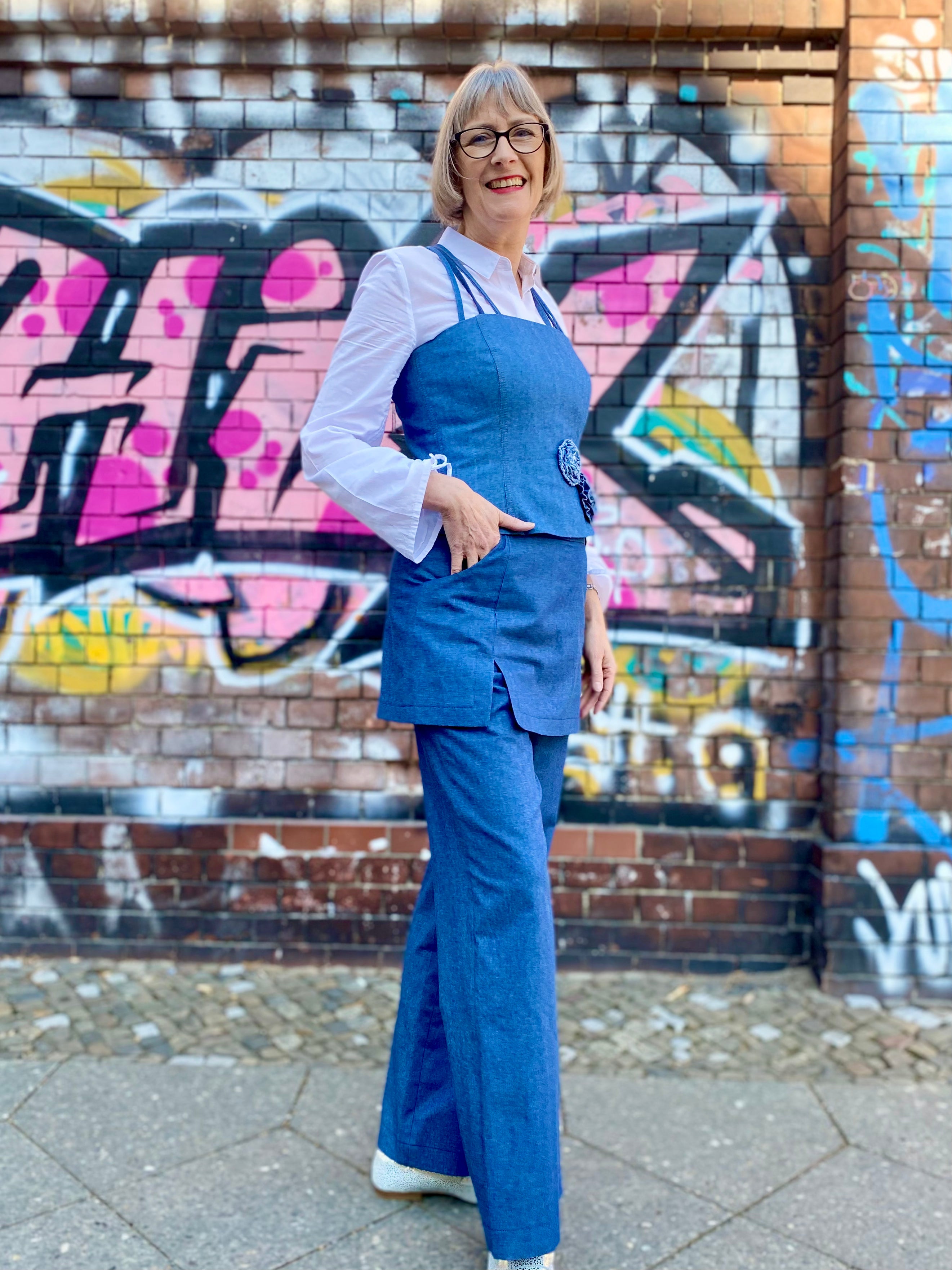 schnittmuster-berlin-chicago-rockhose-skousers-damen-schnittmuster-ebook-beamer image 6