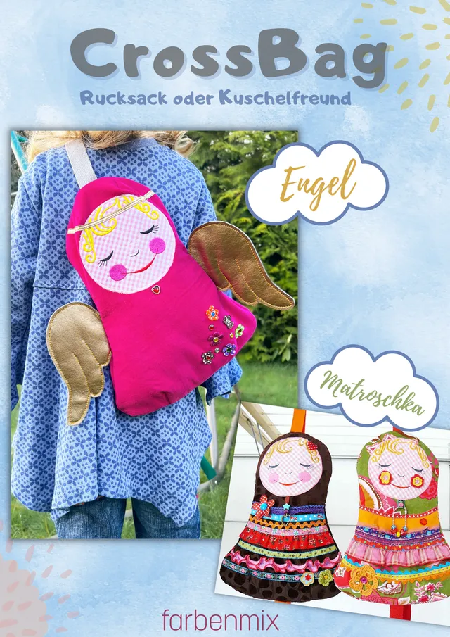 farbenmix-crossbag-engelchen-oder-matroschka-kreativ-ebook-schnittmuster-rucksac image 1