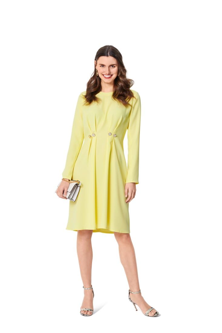 burda-style-schnittmuster-6033-midikleid-und-bluse-mit-kn-pfen-damen-34-44 image 4